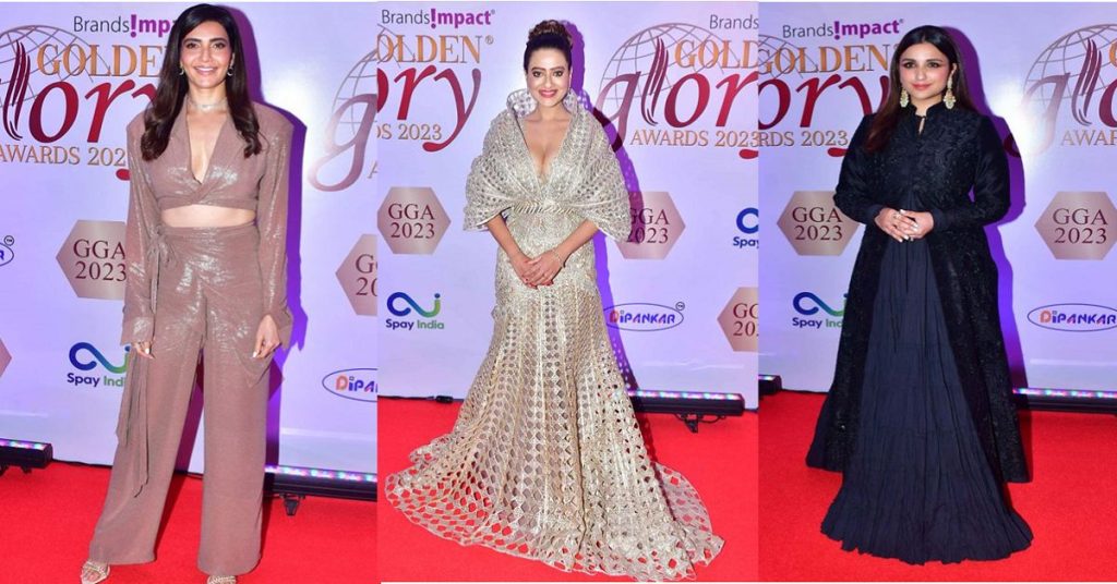 Golden Glory Awards में अलग-अलग डिजाईन की ड्रेस पहनकर पहुंची हसीनाएं, देखें अवॉर्ड फंक्शन में एक्ट्रेसेस का कहर