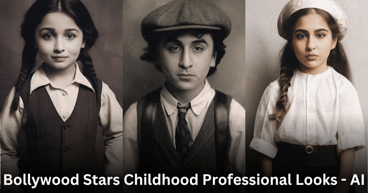 Bollywood Actors AI Photos बचपन में ऐसे दिखते थे आलिया-रणबीर-वरुण धवन, एक्टर्स की AI फोटोज वायरल