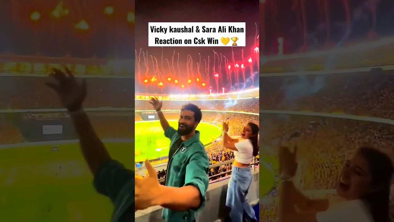 VIDEO: फाइनल में सारा अली खान ने लुटी महफ़िल, CSK की जीत पर विकी संग किया डांस, दोनों हुए माही के दीवाने