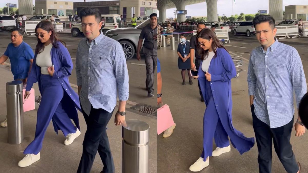 Parineeti Chopra : Wedding Venue की तलाश के बीच Parineeti Chopra और Raghav Chadha दिखे मुंबई एयरपोर्ट पर, देखें तस्वीरें